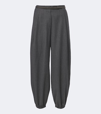 Wool-blend flannel balloon pants | Max Mara