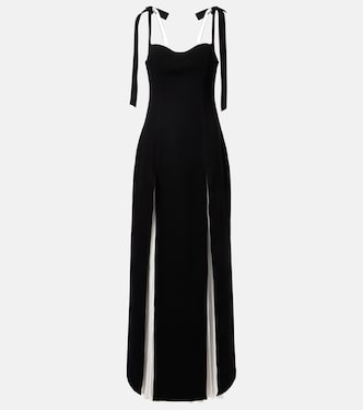 Pleated silk gown | Marmar Halim