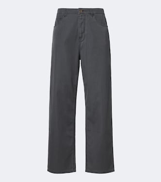 Chambray wide-leg pants | Miu Miu
