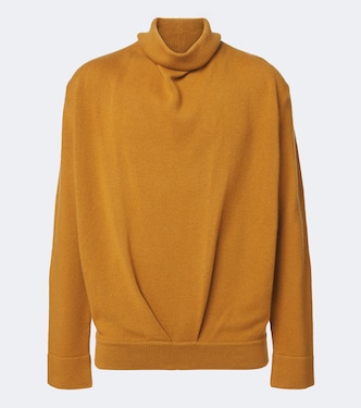 Draped cashmere turtleneck sweater | Valentino Garavani