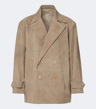 Double-breasted suede jacket | Stòffa