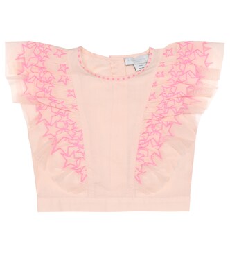 Embroidered cotton top | Stella McCartney Kids