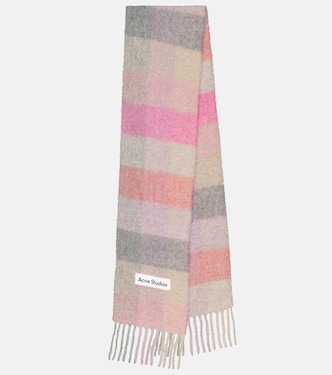 Bufanda de mezcla de lana a cuadros | Acne Studios