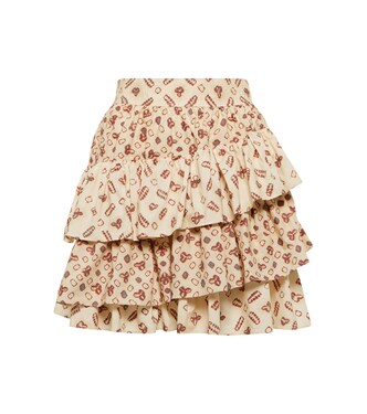 Minifalda Aminta de algodón estampada | Ulla Johnson