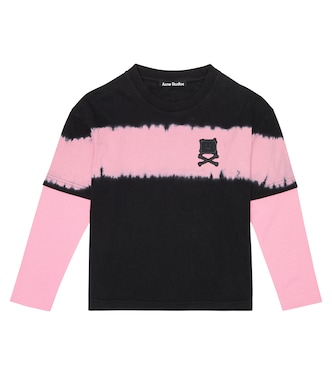 Face printed cotton jersey top | Acne Studios Kids