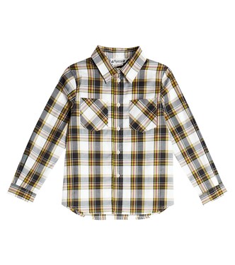 Altman checked cotton poplin shirt | Bonpoint
