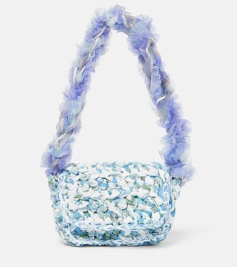 Mini crochet lace shoulder bag | Susan Fang