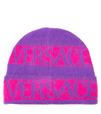 Logo wool beanie | Versace Kids