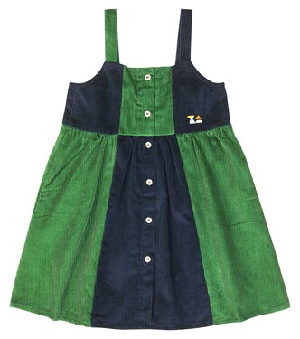 Patchwork cotton corduroy dress | Bobo Choses