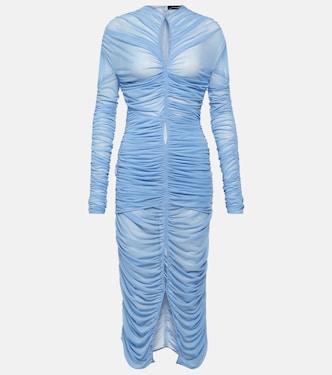 Robe midi en résille | Mugler