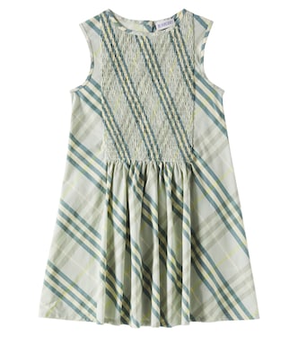 Burberry Check smocked cotton dress | Burberry Kids