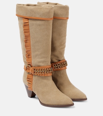 Levon canvas cowboy boots | Isabel Marant