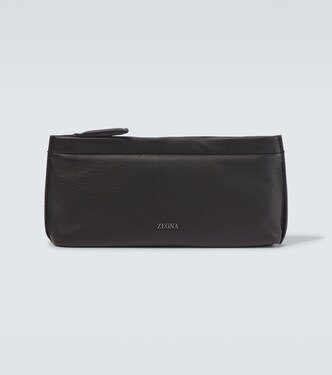 Secondskin leather toiletry bag | Zegna