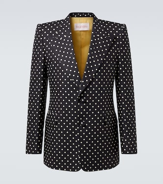 Polka-dot silk blazer | Valentino