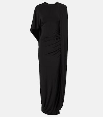 Caped ruched gown | Stella McCartney