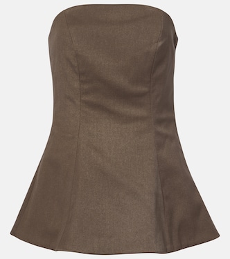 Peplum tube top | Entire Studios