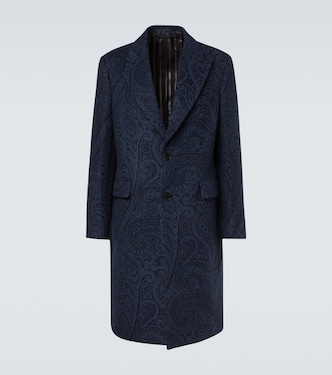 Paisley wool and cashmere jacquard coat | Etro