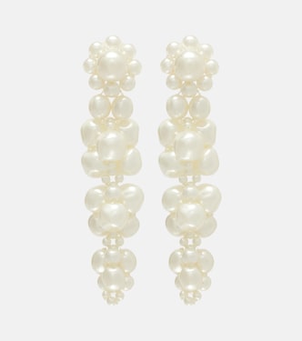 Drip faux pearl drop earrings | Simone Rocha