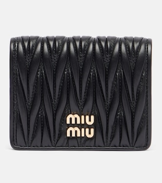 Portemonnaie aus Matelassé-Leder | Miu Miu
