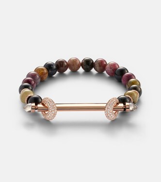 Pulsera Chakra de oro rosa de 18 ct (750/1000) con piedras | Ananya
