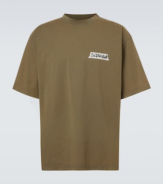 Logo cotton jersey T-shirt  | Balenciaga