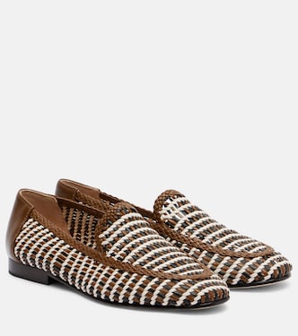 Prilla woven leather loafers | Veronica Beard
