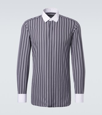 Striped cotton poplin shirt | Tom Ford