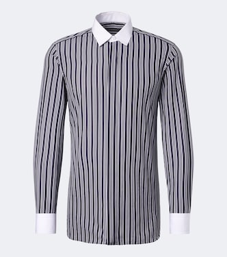 Striped cotton poplin shirt | Tom Ford