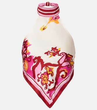 Guilia printed halterneck top | Poupette St Barth