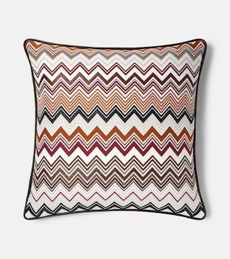 Pantelleria Zigzag cotton-blend cushion | Missoni