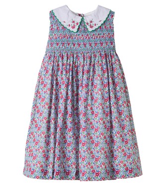 Floral smocked cotton dress | Pepa London