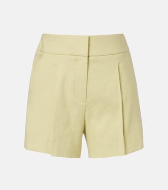 Haina linen-blend twill shorts | Veronica Beard