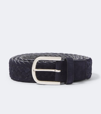 Braided suede belt | Canali