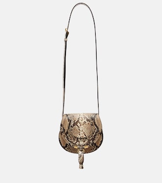 Marcie Mini snake-effect leather crossbody bag | Chloé
