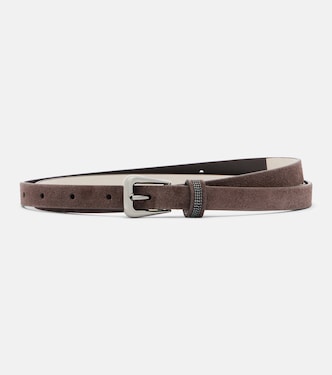 Monili suede belt | Brunello Cucinelli