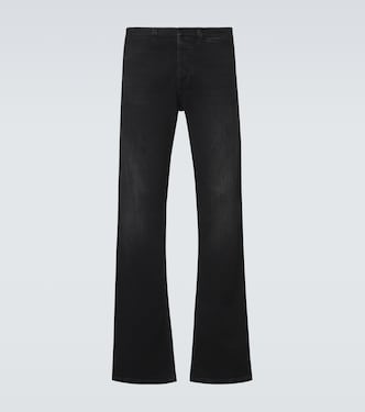Web Stripe flared jeans | Gucci