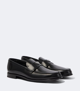 로고 레더 로퍼 | Prada
