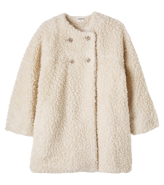 Plush double-breasted coat | Cozmo