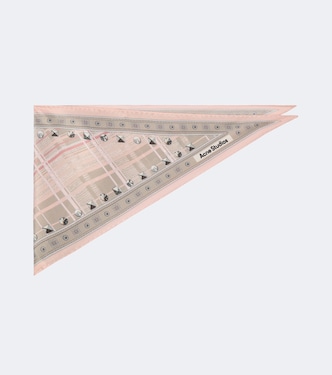 Printed silk satin scarf | Acne Studios