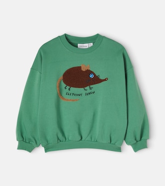 Embroidered cotton jersey sweatshirt | Mini Rodini