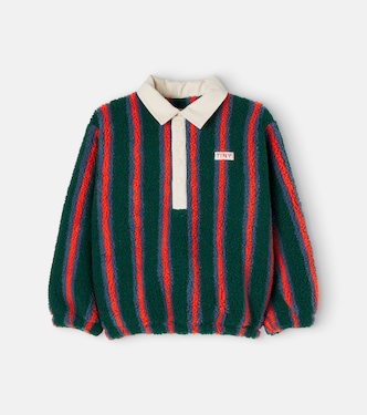Striped teddy polo sweater | Tinycottons