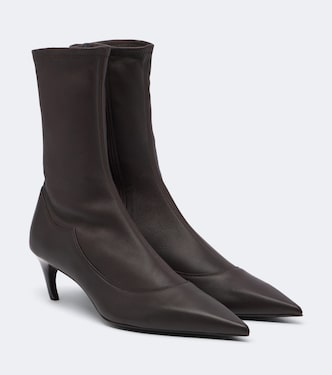 Valerie leather mid-calf boots | Khaite
