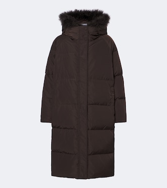 Daunenmantel mit Shearling | Yves Salomon