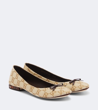 Ballerinas GG aus Canvas | Gucci