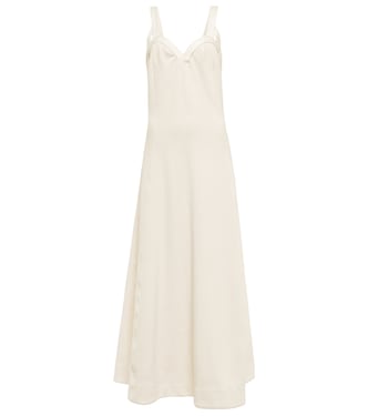 Robe midi en coton mélangé | Jil Sander