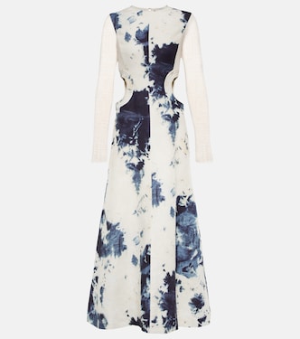 Tie-dye cutout midi dress | Chloé