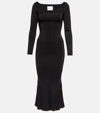 Atalanta ribbed-knit midi dress | Galvan