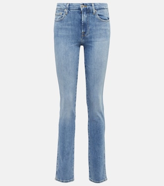 Kimmie mid-rise slim-leg jeans | 7 For All Mankind