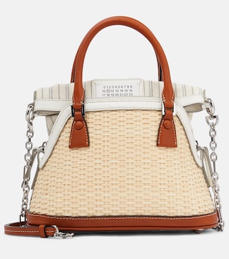 5AC Mini raffia tote | Maison Margiela