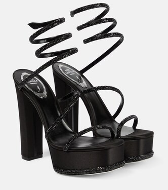 Cleo embellished platform sandals 130 | Rene Caovilla